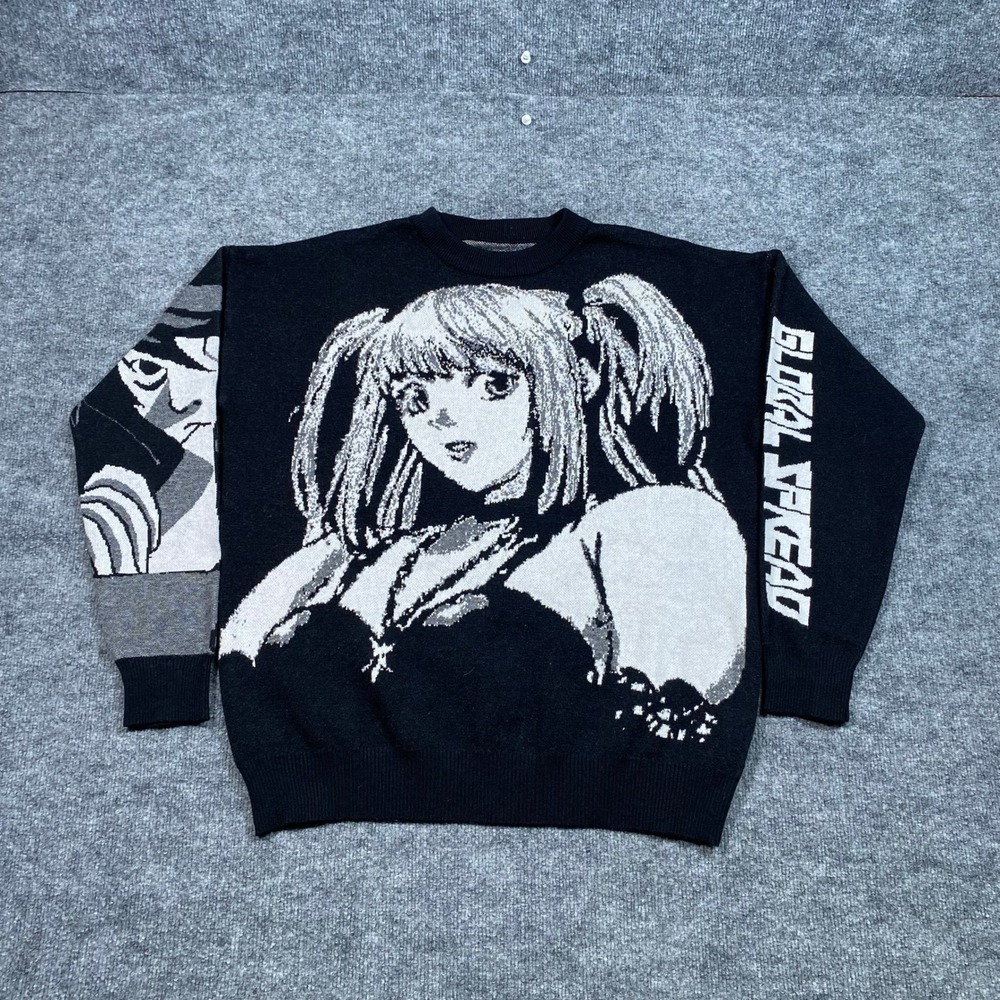 Death Note Sweater Misa Amane Mens One Size Black Global Spread Streetwear
